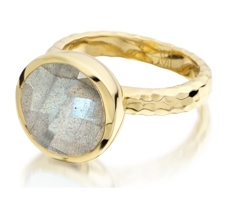 Gp Medina Round Facet Ring - Labradorite - Monica Vinader
