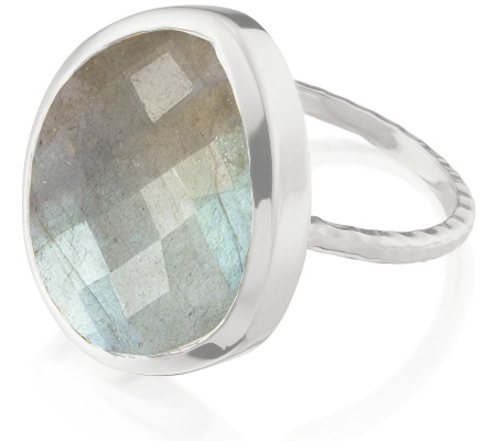 Nugget Ring Large- Labradorite - Monica Vinader