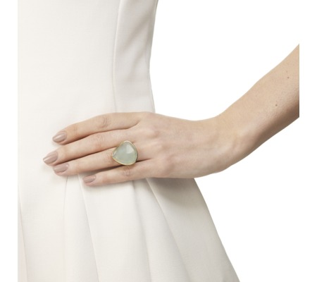 GP Siren Cocktail Ring  -  Aqua Chalcedony - Monica Vinader